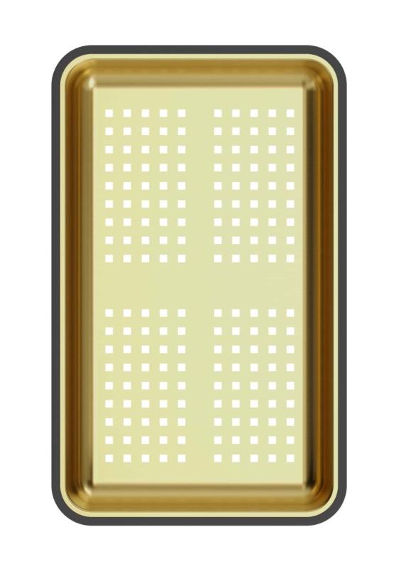 Quadri złoty kosz na resztki 38x23 cm do zlewozmywaków Newport 1208967506