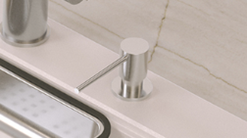 Quadri Luxor Wbudowany Dozownik Mydła Stal Nierdzewna, napełniany od góry 1208967508