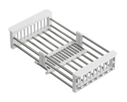 Quadri Universeel uitschuifbare inzetbak inzetmandje of restenmandje rvs met wit handgrepen 225mm breed 1208967542

Quadri Uniwersalny wysuwany koszyk wkład do zlewu lub koszyk na resztki, st