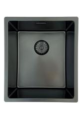Pure.Sink Prestige zlew PVD gun metal 34x40 cm 10mm promień podwieszany, wpuszczany i nakładany PPG3440-61