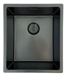 Pure.Sink Prestige zlew PVD gun metal 34x40 cm 10mm promień podwieszany, wpuszczany i nakładany PPG3440-61