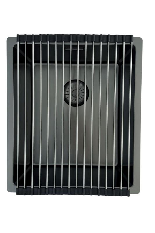 Pure.Sink Prestige zlew PVD gun metal 34x40 cm 10mm promień podwieszany, wpuszczany i nakładany PPG3440-61