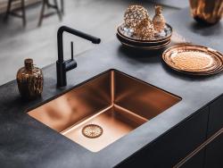 Pure.Sink Prestige zlewozmywak 34x40 cm PVD Miedź 10 mm promień montaż podwieszany, wpuszczany i nakładany PPG3440-62