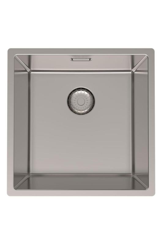Pure.Sink Prestige RVS zlew 40x40 cm 10mm promień montaż podwieszany, wpuszczany i nakładany PPG4040-02.