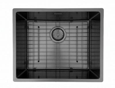Pure.Sink Prestige zlew 50x40 cm PVD Gun Metal 10 mm promień podwieszany, wpuszczany i nablatowy PPG5040-61