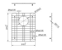 Pure.Sink Prestige dno suszarki 34 Gun Metal PPGGD34-61