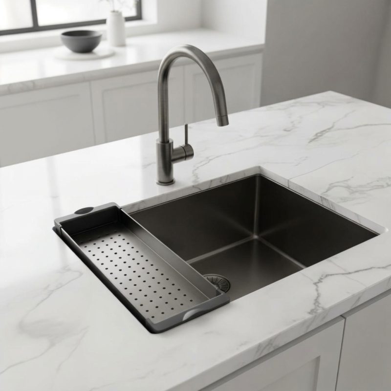 Pure.Sink Prestige wkład do zlewozmywaka Gun Metal PPGCL40-61