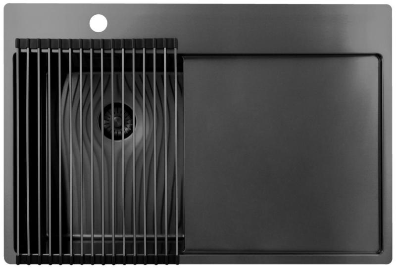 Pure.Sink Prestige mata na zlewkę Gun Metal PPGRM40-61