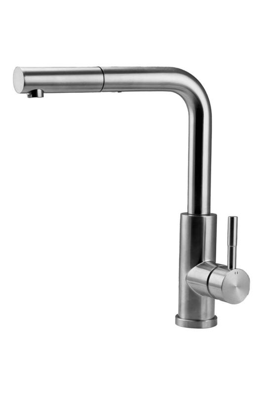 Pure.Sink Elite Steel Spark-S kran kuchenny ze stali nierdzewnej z wyciąganą wylewką PS8041-02