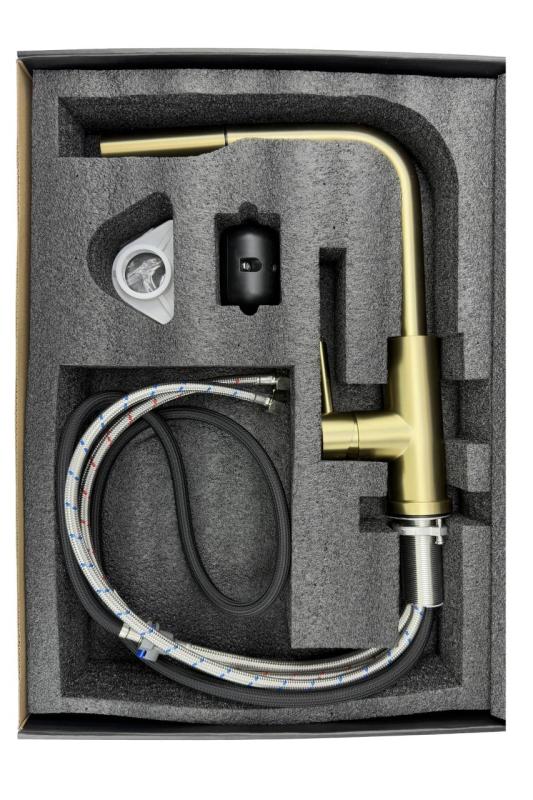 Pure.Sink Elite Steel Spark-S bateria kuchenna PVD Gun Metal z wyciąganą wylewką PS8041-61