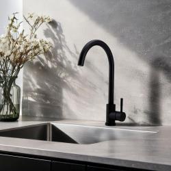 Pure.Sink Elite Steel Stream kran do kuchni Matowa czerń PS8044-10