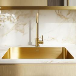 Pure.Sink Elite Steel Stream bateria kuchenna PVD szczotkowane złoto PS8044-60