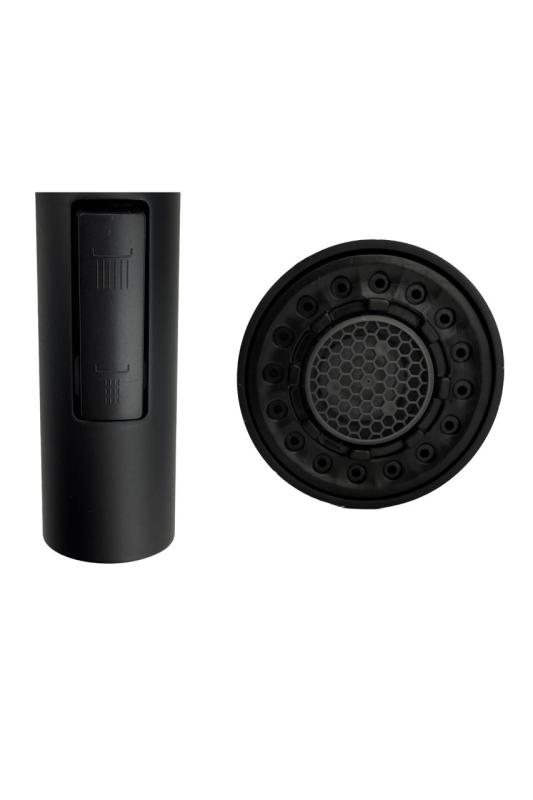 Pure.Sink Elite Steel Stream-S kran kuchenny matowa czerń z wyciąganą wylewką PS8045-10