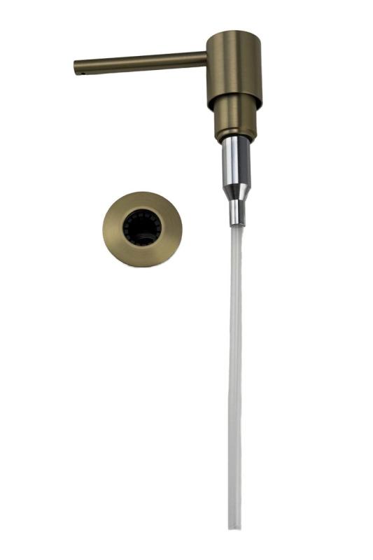 Pure.Sink Elite Steel Shine wbudowany dozownik do mydła PVD szczotkowane złoto, napełniany od góry PS9010-60.