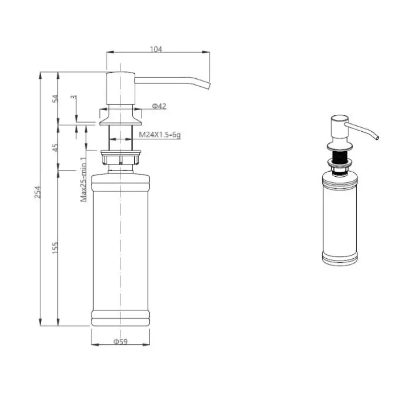 Quadri Manchester Wbudowany Dozownik Mydła Beżowy Piasek - Do Napełniania od Góry 1208967658