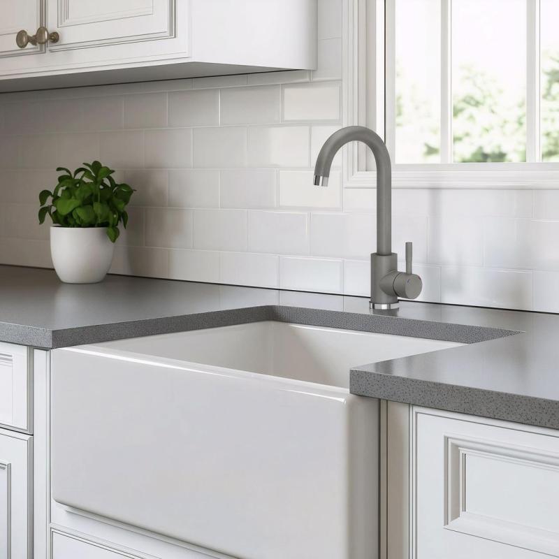 Quadri Coventry Bateria Kuchenna Szara z Obracaną Wylewką 1208967666