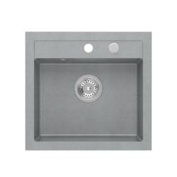 Quadri Londen Granit Szary Zlew 50x47cm z Otworem na Kran - 1208967727