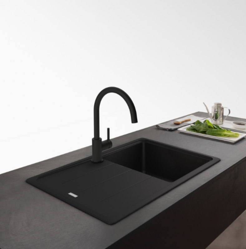 Franke Lina XL Keukenkraan Zwart met Draaibare Uitloop 115.0626.019