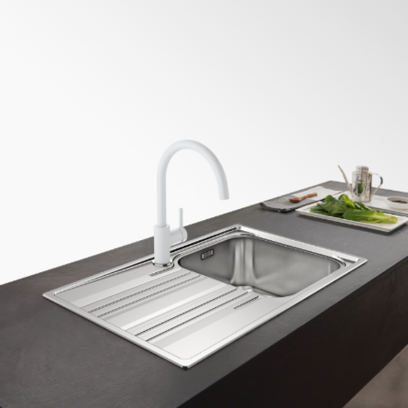 Franke Lina XL Kuchenny Mieszacz Polar White Biały z Obracaną Wylewką 115.0626.024