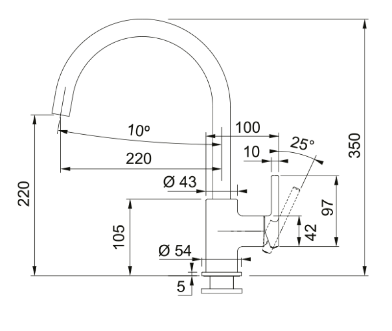 Franke Lina XL Baterie Kuchenna Beżowa Oyster z Obrotową Wylewką 115.0626.028