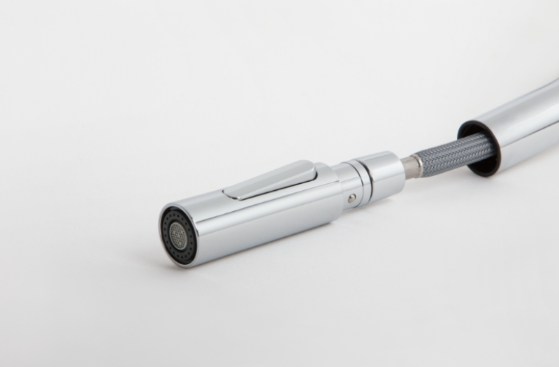 Franke Pescara J Jednouchwytowa Bateria Czarna z Wyciąganą Wylewką i Funkcją Natrysku 115.0575.968