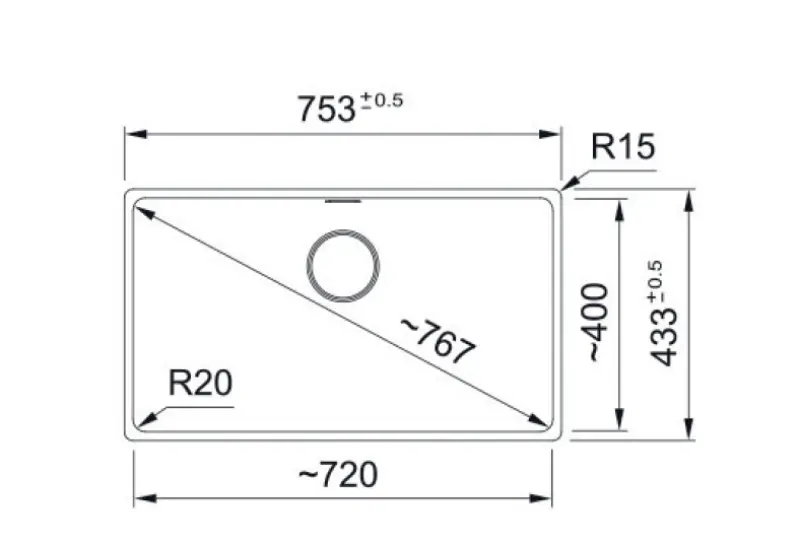 Franke Maris MRG 210-72 Fragranite Slate Grey Zlew Szary ciemny Montaż płaski 135.0714.632