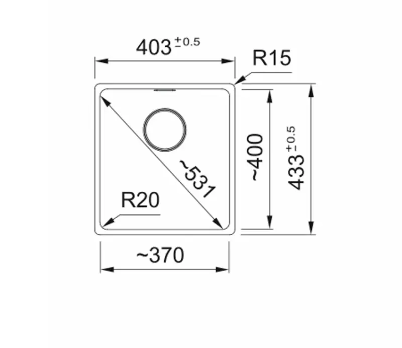 Franke Maris MRG 110-37 Fragranite Slate Grey Zlewozmywak - Podbudowa, Ciemnoszary 125.0714.602