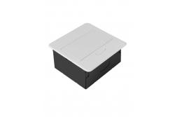AVARO Wpuszczane Gniazdo Meblowe, 1x Gniazdo Schuko, USB A+C, Kabel 1,5m, Biały