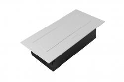 Gniazdo meblowe 2x gniazdo z uziemieniem, USB A+C, kabel zasilający z wtyczką, biały