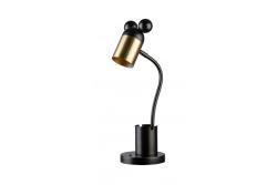 Lampa biurkowa MOUSE, 0505, maks. 250 V, 50/60 Hz, 1*E27, maks. 25 W, średnica 8 cm, IP20, czarna/złota