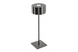 Lampa stołowa LED AZELIA, 2,5W, 200lm, DC 5V, 1A, 4000 K, bateria 4000 mAh, regulowana, czarna