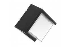 Oświetlenie elewacji LED CANTI II, 12W, 1000lm, AC220-240V, 50/60Hz, IP65, 4000K, czarne