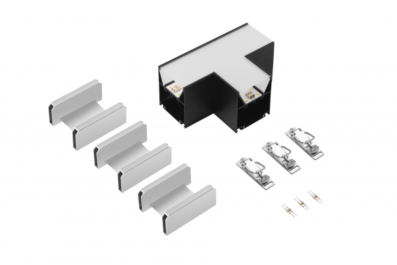 VINEA T-connector, LED, czarny