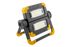 Reflektor LED WORKY, 2x10W COB, 1200lm, 6400K, Powerbank 5000mAh 5V 1A, USB-C, IP44