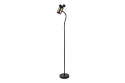 Lampa podłogowa MOUSE, 0086, max.250V, 50/60Hz, 1*E27, max.25 W, IP20, śred. 8 cm, czarno/złota