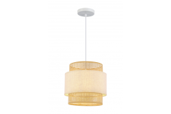 Oświetlenie sufitowe ABRA, 6168, AC220-240V, 50/60Hz, 1*E27, max.40W, IP20, śred. 40 cm, kremowe