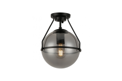 Oświetlenie sufitowe DROP, 7165, AC220-240V, 50/60Hz, 1*E27, max.25W, średnica 21 cm, czarne