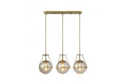 Oświetlenie sufitowe DROP 3, 6335, AC220-240V, 50/60Hz, 3*E27, max.25W, długość 68 cm, złoty