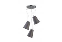 Oświetlenie sufitowe KASEL 3, 6229, AC220-240V, 50/60Hz, 3*E27, max.40W, śred. 46 cm, szary