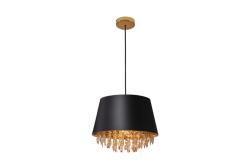 Oświetlenie sufitowe NESTO, 5994, AC220-240V, 50/60Hz, 1*E27, max.40W, IP20, śred. 30 cm, czarny/złoty