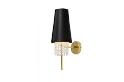 Ścienna lampa NESTO 2, 5970, AC220-240V, 50/60Hz, 1*E27, max.40W, czarny/złoty
