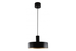 Oświetlenie sufitowe SELVIA II, 9585, maks. 250V, 50/60Hz, 1*E27, maks.40 W, IP20, śred. 30 cm, czarny/złoty