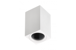 Oświetlenie sufitowe TIPO, aluminiowe, 60x60x100, IP20, max 50W, kwadratowe. Biały