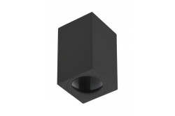 Oświetlenie sufitowe TIPO, aluminiowe, 60x60x100, IP20, max 50W, kwadratowe. Czarny.