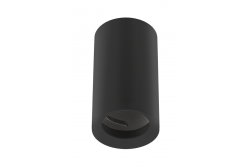 Oświetlenie sufitowe TIPO, aluminiowe, 65x115, IP20, max 50W, okrągłe czarne