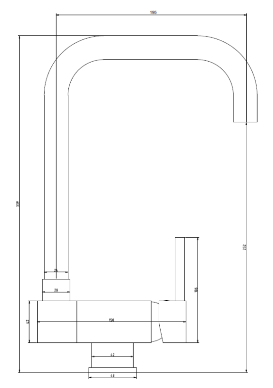 Graniteland Serenity Bateria Kuchenna Czarna z Składaną Wylewką 1208969533