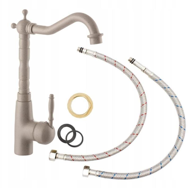 Graniteland Verve Bateria kuchenna Beżowy piasek z obrotową wylewką 1208969534