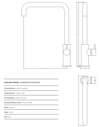 Waterevolution Flow bateria kuchenna z kątową obrotową wylewką chrom T158H01