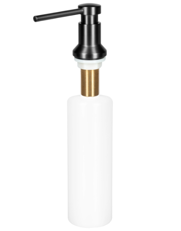 Ausmann Turt Wbudowany Dozownik Mydła gun metal, uzupełniany od góry 1208969721