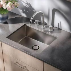 Waterevolution Flow baterie kuchenna 3-otworowa z obrotową wylewką i podłączeniem do filtrowanej wody chrom T152U01